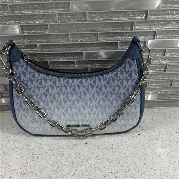 Michael Kors Blue and Silver Women's Bag - Picture 1 of 7